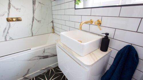 Tiled bathroom
